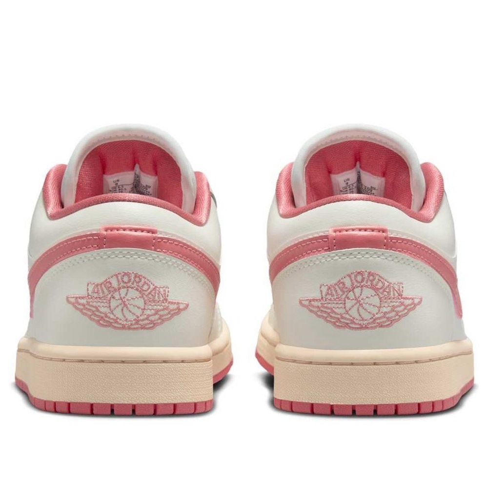 🆕 Nike Women's Air Jordan 1 Low Shoes Sail/Guava Ice/Pink Sneakers 8.5